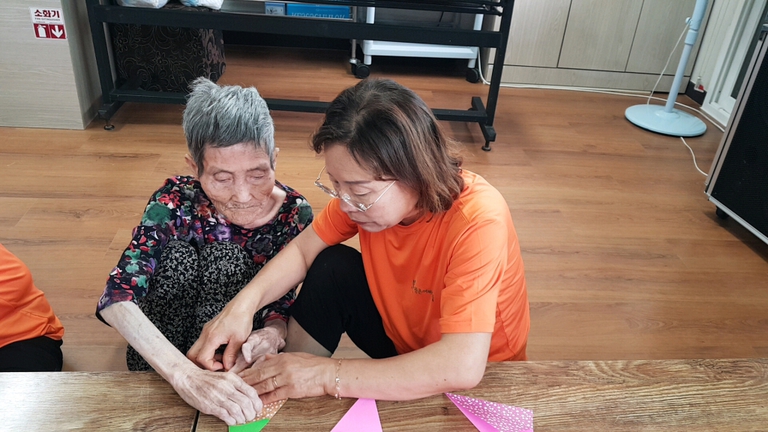 2018년 6월 14일 종이접기,족욕 프로그램