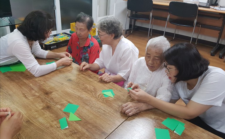 2018년 7월 26일 종이접기,족욕프로그램